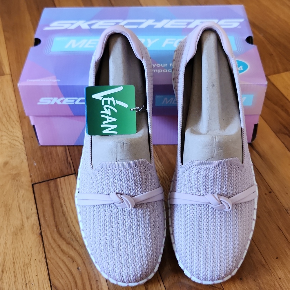 Skechers Pacific Charm 2.0 Knot  Slip-Ons Shoes Size 9.5 M NIB NWT - so Cute! - Picture 2 of 8